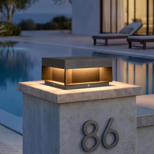 8'' Outdoor Post Lights Hard Wired