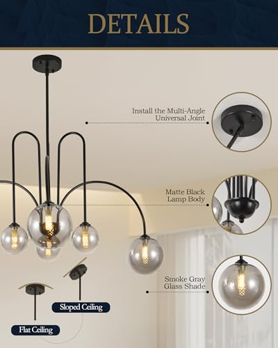 Black Sputnik Chandelier