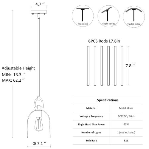 Modern Glass Pendant Light
