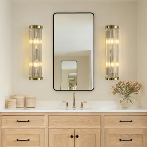 Crystal wall sconces