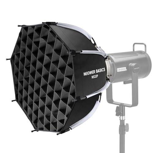 BASICS Octagonal Softbox Kit for Studio Photography Video Recording Streaming
