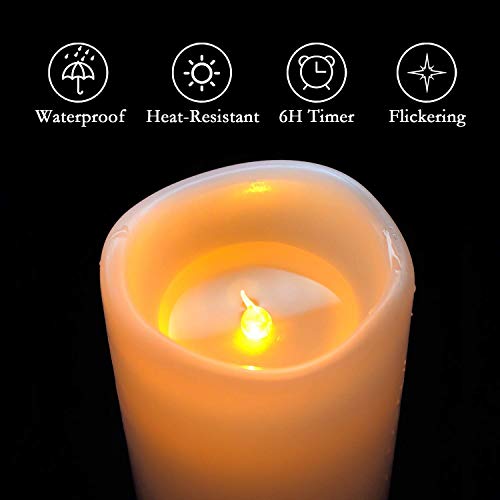 4" x 8" Waterproof Outdoor Flameless Candles (2 Count)