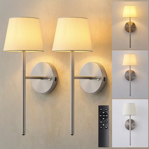 Cordless Small Wall Sconce Set of 2 (2 Count)