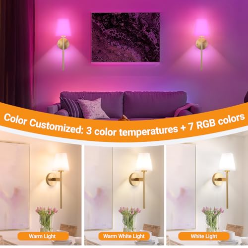 Battery Operated Wall Sconce (2 Count)