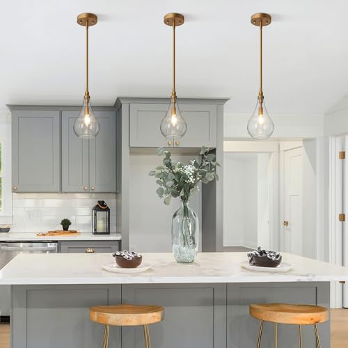 Gold Pendant Light Kitchen Island Modern 1