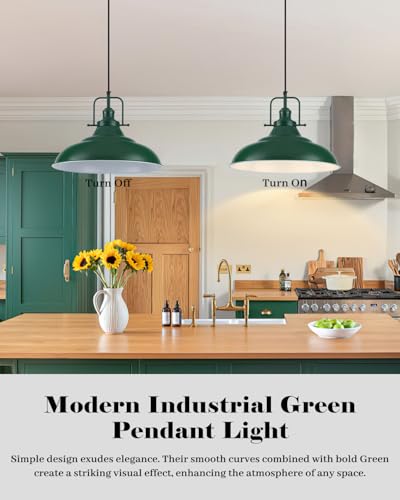 Green Pendant Light Kitchen Island