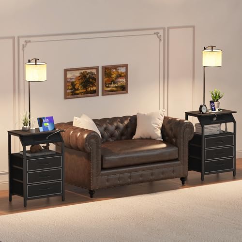End Table with Floor Lamp Set of 2 (2 Count)