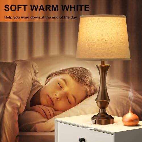 Touch Lamps for Nightstand (2 Count)