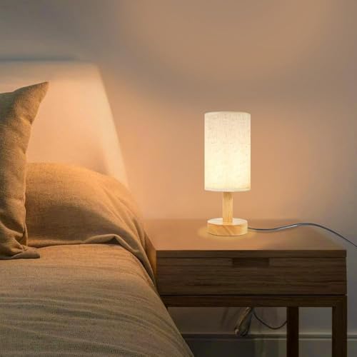Small Bedside Table Lamps for Bedroom Set of 2 (2 Count)