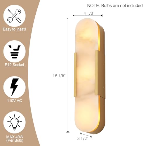 Modern Gold Wall Sconces for Living Room