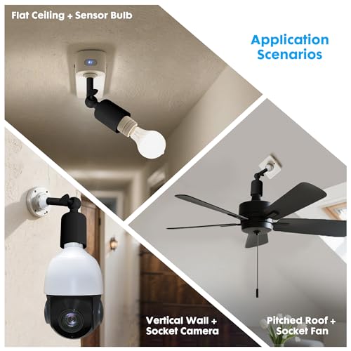 2 Pack E26 Light Socket Extender