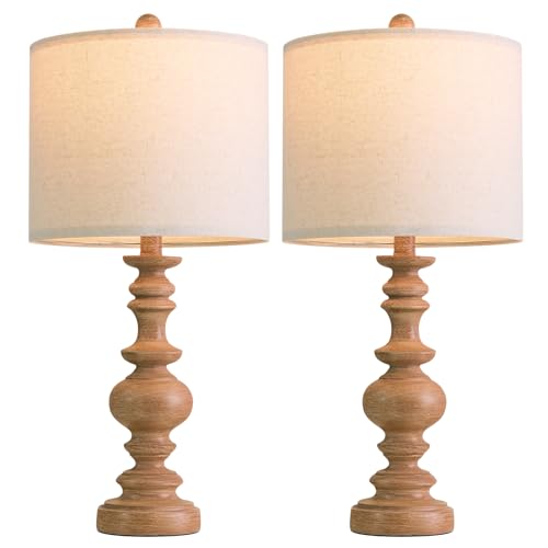 24" Farmhouse Table Lamps Set of 2 (2 Count)