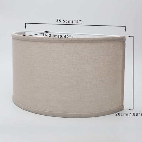 2 Light Double Lamp Semicircle Fabric Shades