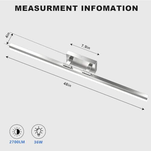 Modern Bathroom Vanity Light 48 inch