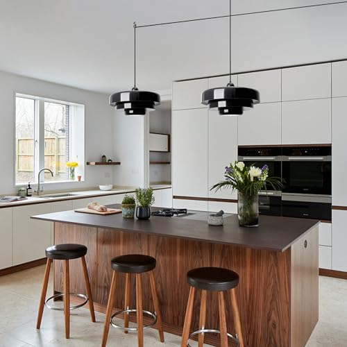 Black Pendant Light with Plug in Cord Modern Pendant Lighting 3