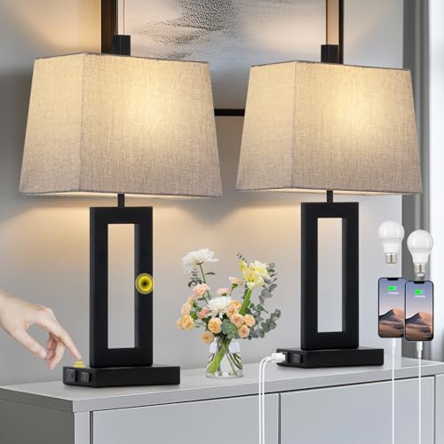 Bedside Table Lamp Set of 2 (2 Count)