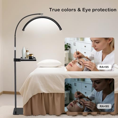 Half Moon Lash Light with Tool Tray for Eyelash Extensions