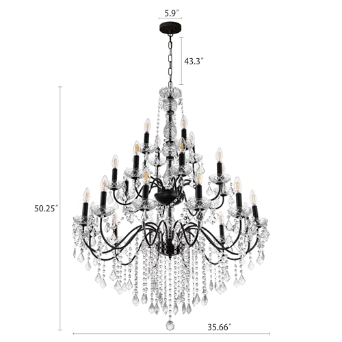 Black Chandelier Light Fixture