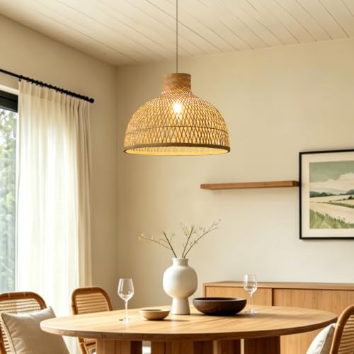 Natural Bamboo Pendant Light