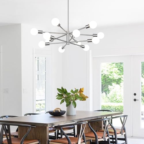 11" 52" Height Adjustable Modern Chandelier Ceiling Light Fixture