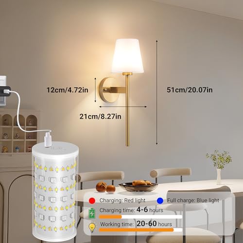 Battery Operated Wall Sconce (2 Count)