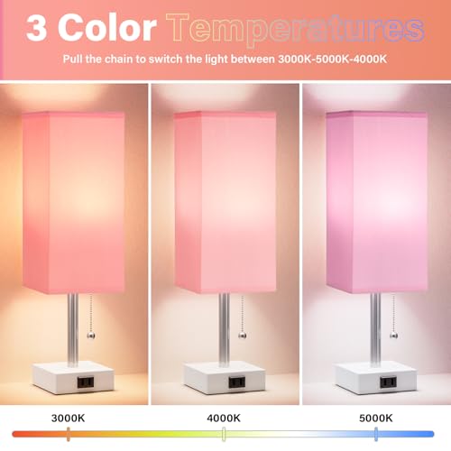 Bedside Lamp for Bedroom Set of 2 (2 Count)