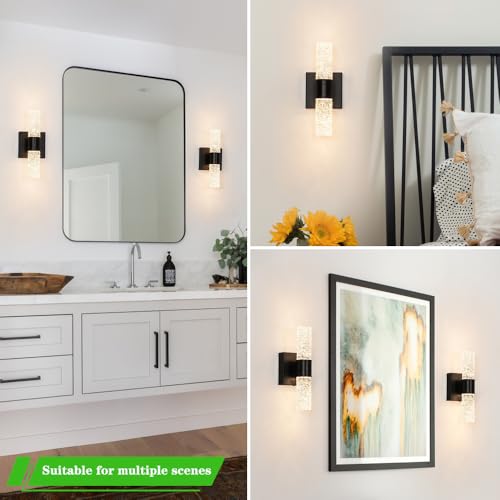 Black Sconces Wall Decor Set of 2 (2 Count)