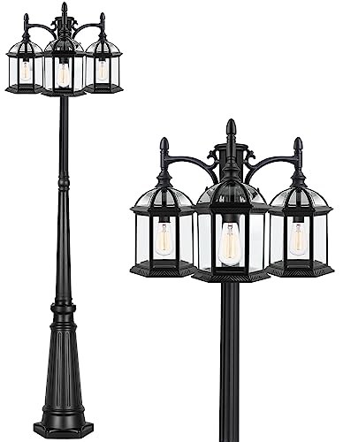 Aluminum Outdoor Lamp Post Birdcage