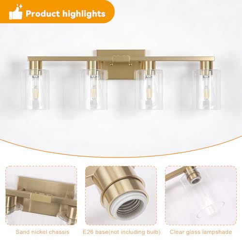 4 Light Bathroom Vanity Light