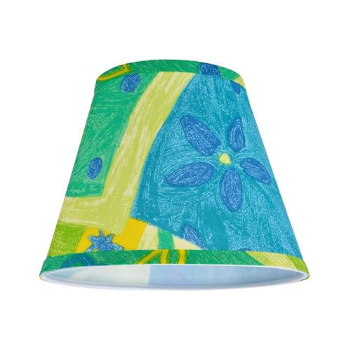 32173A Transitional Hardback Empire Shape Spider Construction Lamp Shade in Blue