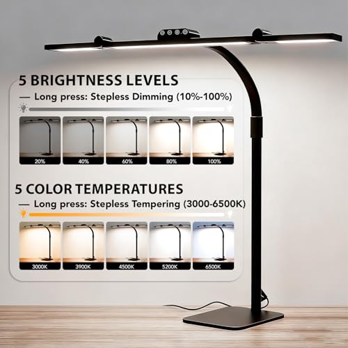 LED Desk Lamp for Home Office with Base