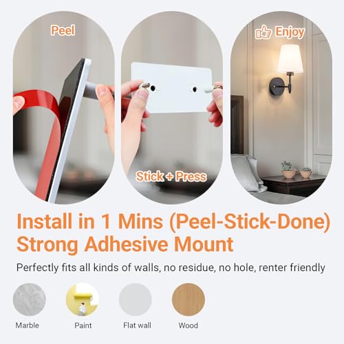 Peel and Stick Wall Sconces