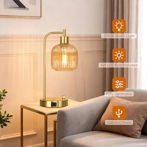 Champagne Glass Table Lamps Set of 2 (2 Count)