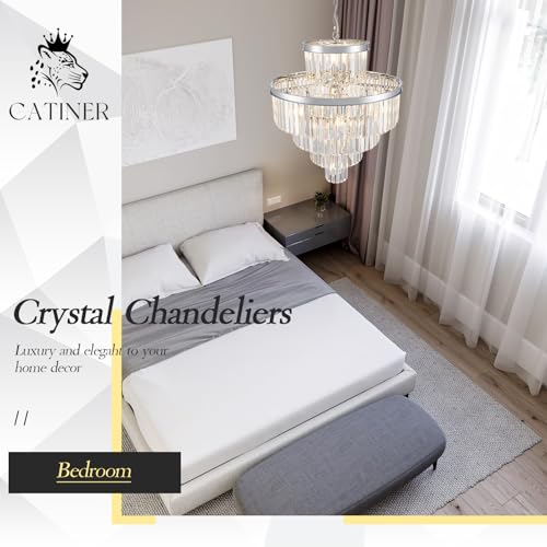 24" Modern Crystal Chandeliers