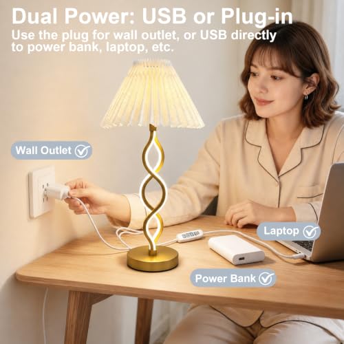 Gold Modern LED Table Lamp (Gold)