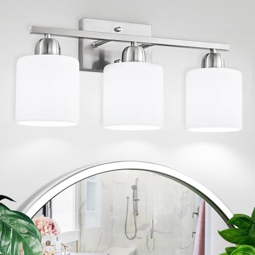 Brushed Nickel Bathroom Light Fixture