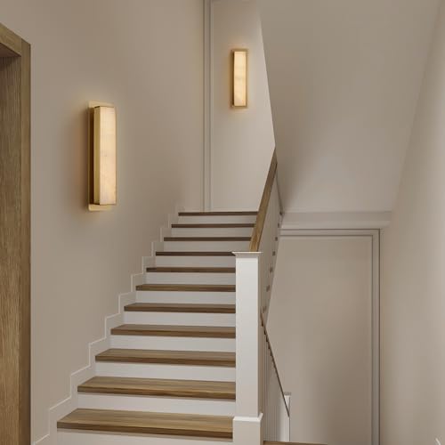 19.7" Alabaster Wall Sconce