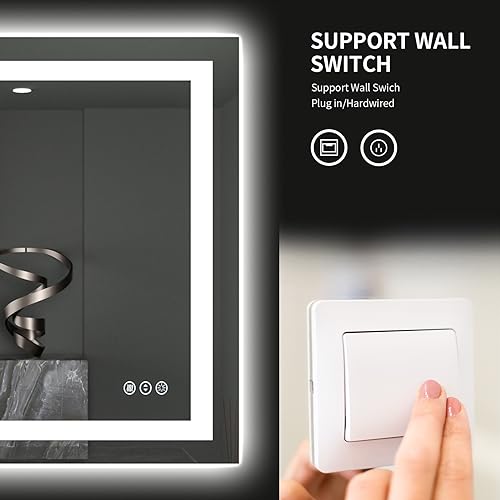 40"X38" LED Bathroom Mirror with Lights
