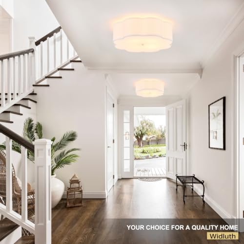 21.7" Large White Semi Flush Mount Ceiling Light