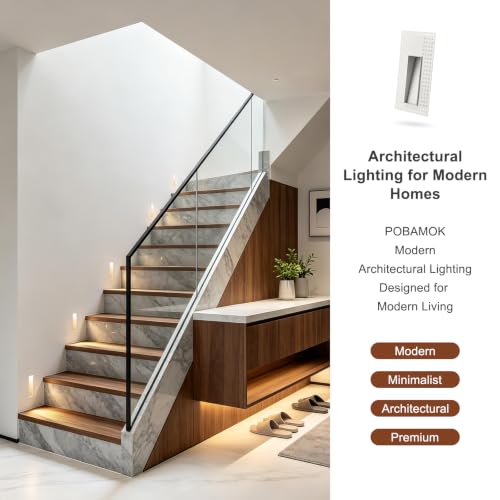 4 Pack 2W LED Recessed Step Lights (4 Count)