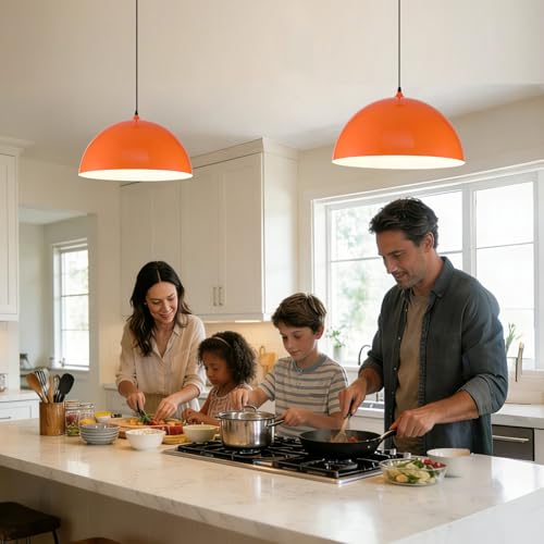 Orange Large Pendant Light 2 Packs
