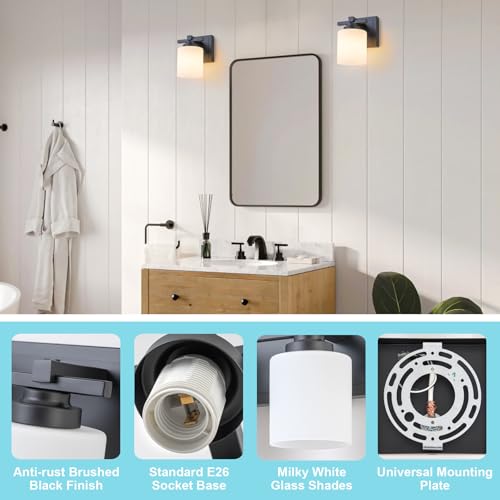 Modern Bathroom Light Fixtures Over Mirror
