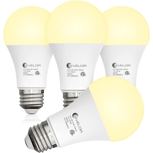 A19 LED Light Bulbs (4 Count)