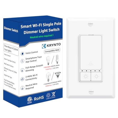Smart WiFi Dimmer Switch for Alexa & Google Home