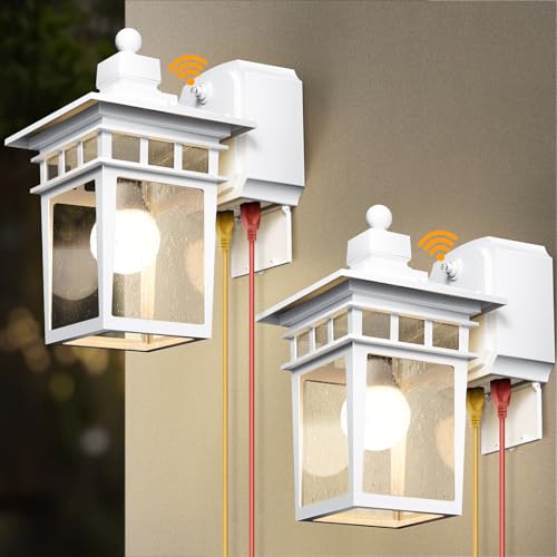 Outdoor Light with GFCI Outlet (2 Count)