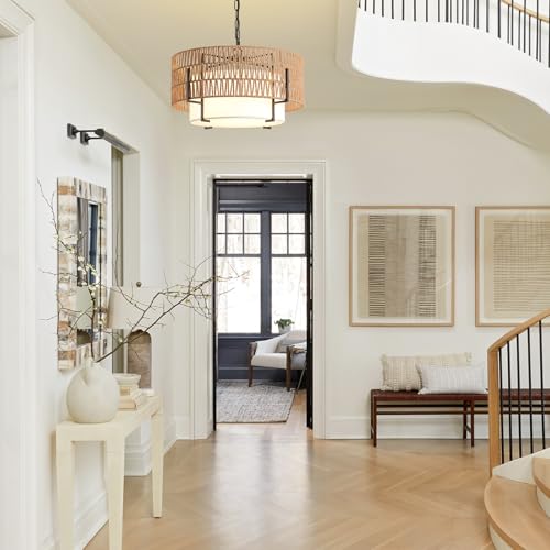 4 Light Boho Chandelier for Dining Room