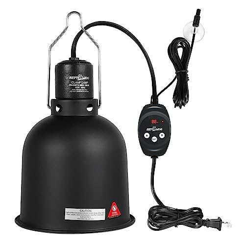 Reptile Light Fixture with Dimming Thermostat