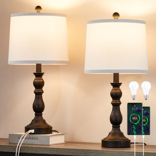 Black Table Lamps Set of 2 (2 Count)