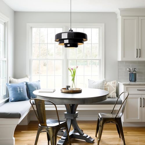 Black Pendant Light with Plug in Cord Modern Pendant Lighting 3