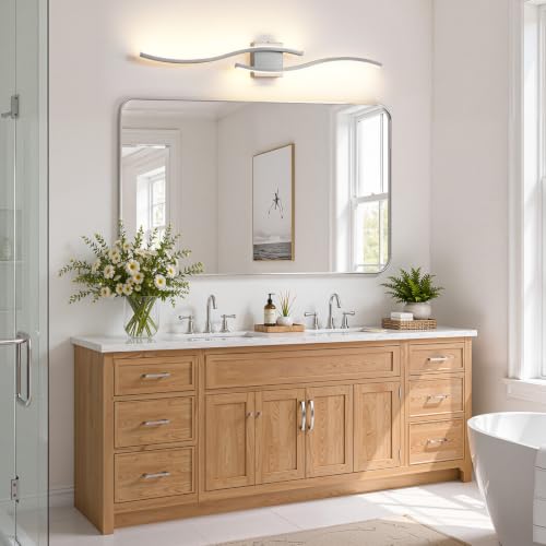 Nickel LED Bathroom Vanity Lights